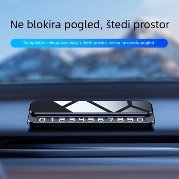 Privremeni znak za parkiranje, oblik STOP znaka, model V6, metalno kućište, baza od legure + zrcalni PC, tisk logotipa dostupan