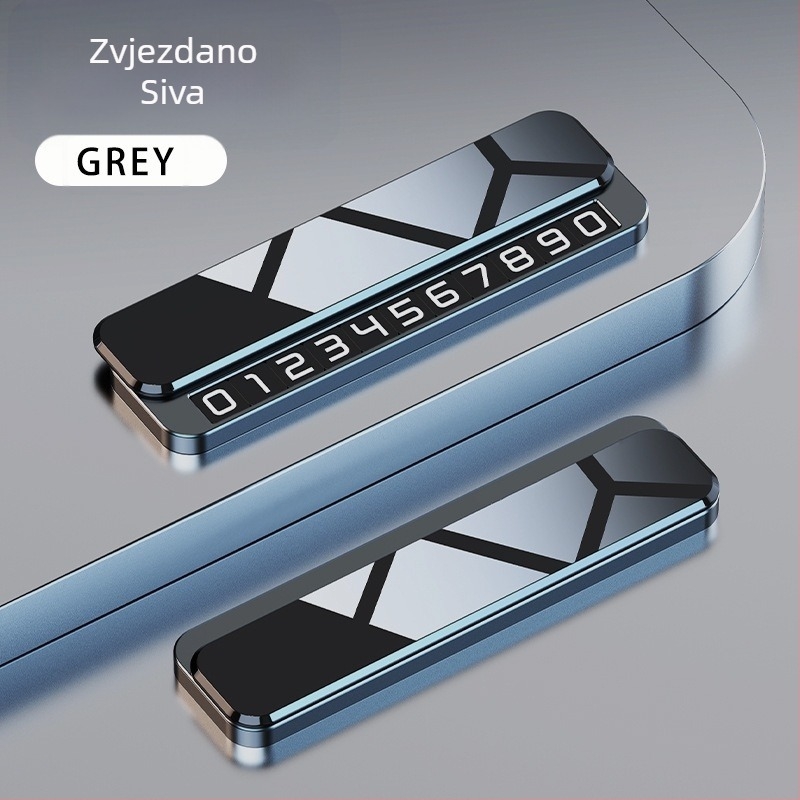 Privremeni znak za parkiranje, oblik STOP znaka, model V6, metalno kućište, baza od legure + zrcalni PC, tisk logotipa dostupan