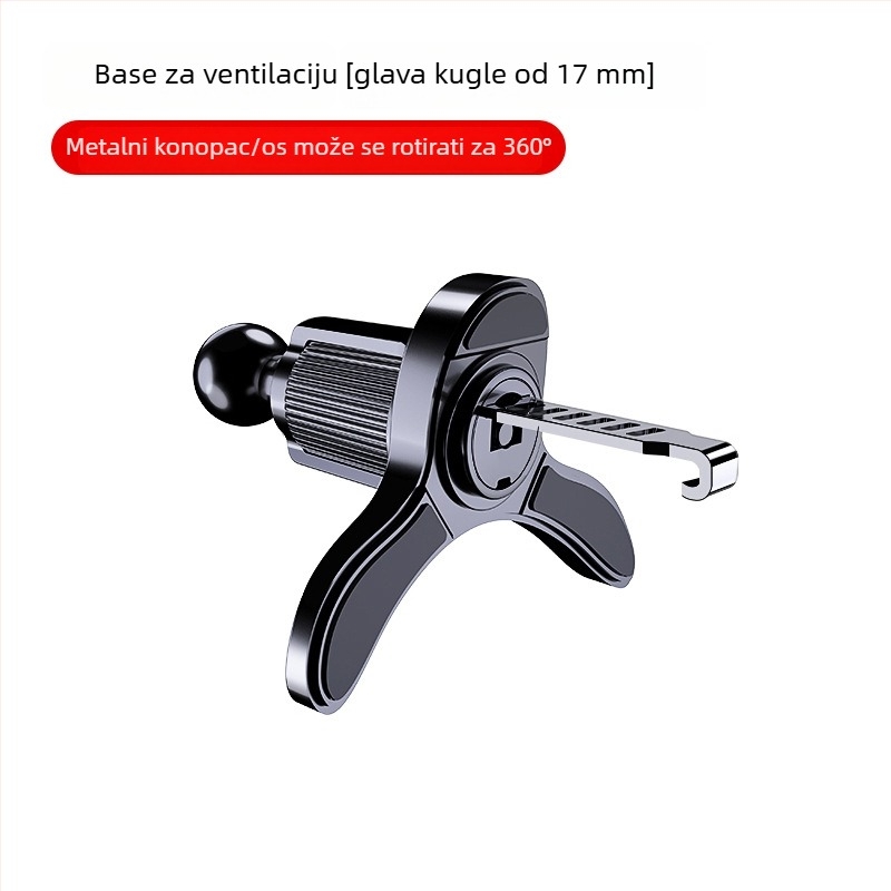 Mo jile Držač za telefon u automobilu - Snap-on ugradnja na ventilacijski otvor, Opća kompatibilnost, Bez napajanja