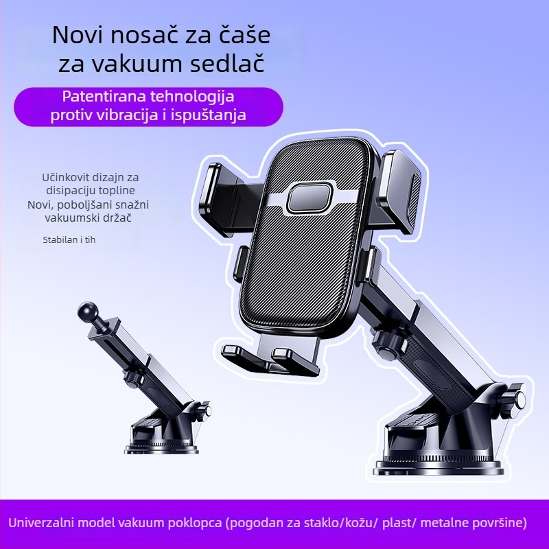 Mo jile Držač za telefon u automobilu - Snap-on ugradnja na ventilacijski otvor, Opća kompatibilnost, Bez napajanja