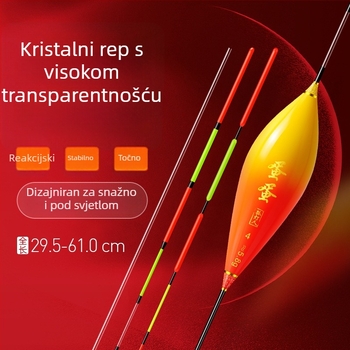 Ribolovni plutač s kristalnim repom – prozračan, nano materijal, kategorija: plutači i buoyi za ribolov, brand Lonely lamp man