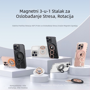 Stolni držač za mobitel s 360° rotacijom, tijelo od PC-a i aluminijske legure, podržava prilagodbu