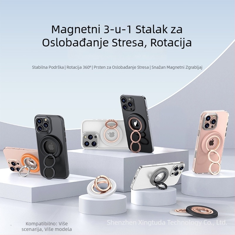 Stolni držač za mobitel s 360° rotacijom, tijelo od PC-a i aluminijske legure, podržava prilagodbu