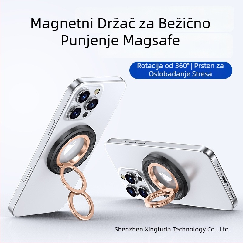 Stolni držač za mobitel s 360° rotacijom, tijelo od PC-a i aluminijske legure, podržava prilagodbu
