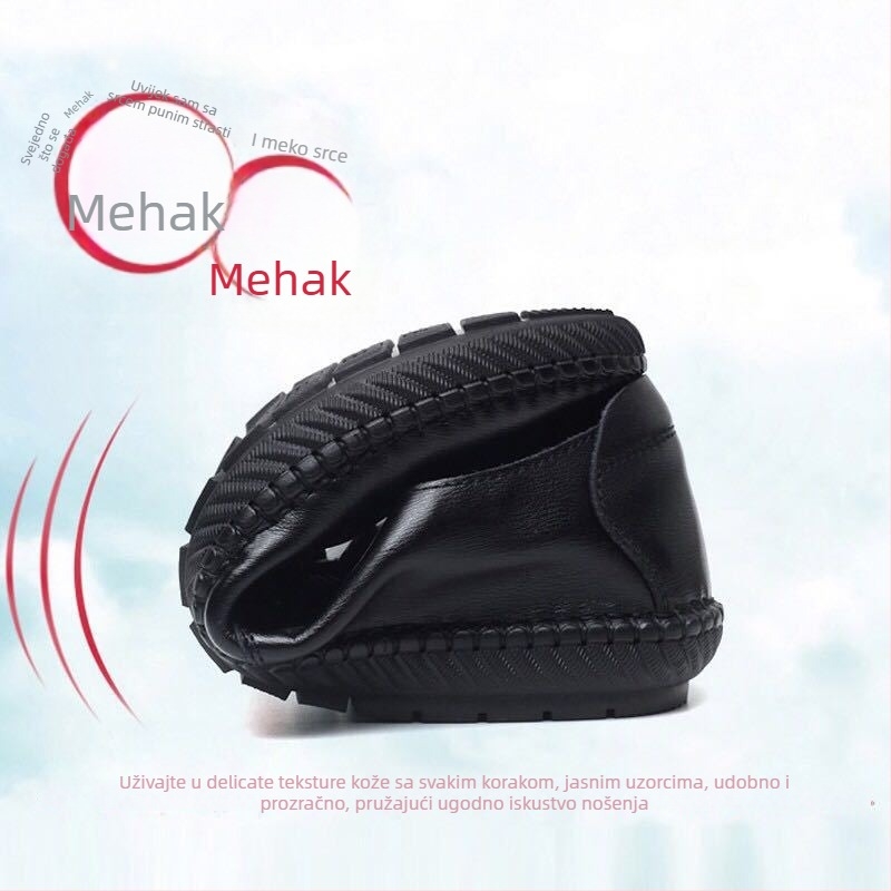 Muške Bean Shoes od PU kože, s remenom, okrugli vrh, ravna potpetica – engleski stil za poslovno-slobodno vrijeme