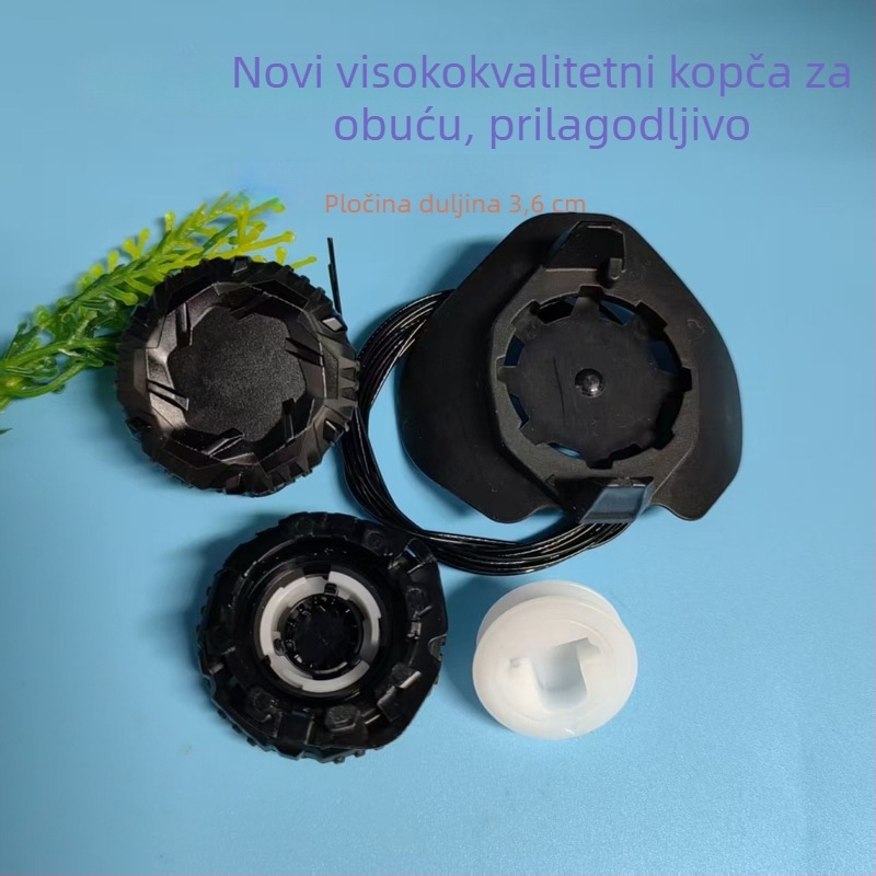 Okretna kopča za cipele – bez vezica, protuklizni žičani kabel, stil gumb, Fengdi plastic 028, za sportske, kožne, čizme, casual i radne cipele, zima‑proljeće‑jesen