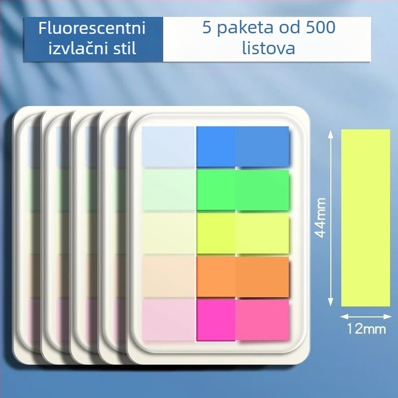 Indeksne naljepnice i prozirne pisljive naljepnice, samoljepljive, 100 komada; Marka: Truecolor; Samoljepljive; 100 komada; Prozirne; Pisljive