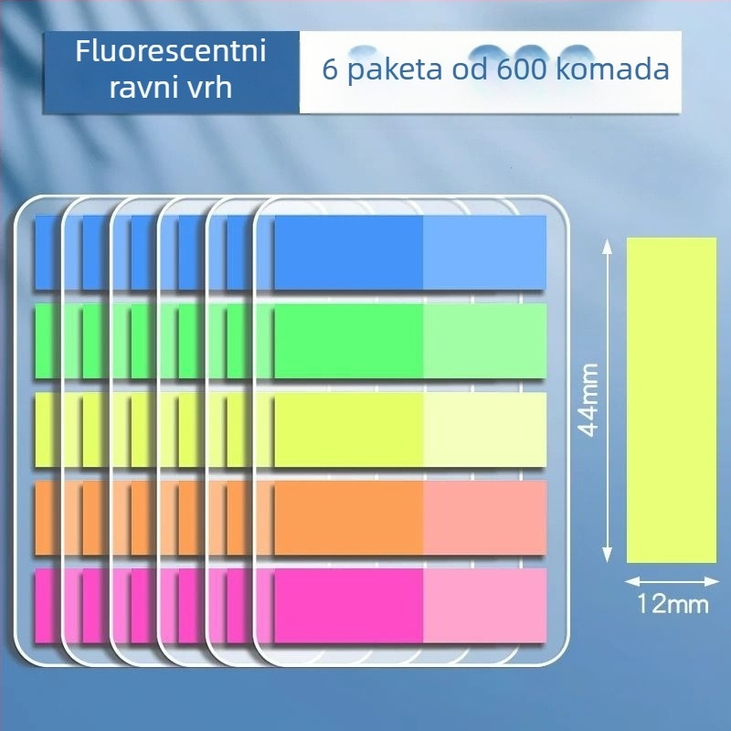 Indeksne naljepnice i prozirne pisljive naljepnice, samoljepljive, 100 komada; Marka: Truecolor; Samoljepljive; 100 komada; Prozirne; Pisljive