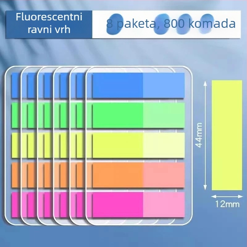 Indeksne naljepnice i prozirne pisljive naljepnice, samoljepljive, 100 komada; Marka: Truecolor; Samoljepljive; 100 komada; Prozirne; Pisljive