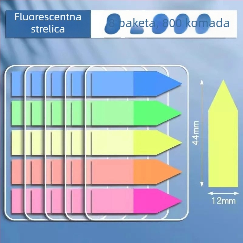 Indeksne naljepnice i prozirne pisljive naljepnice, samoljepljive, 100 komada; Marka: Truecolor; Samoljepljive; 100 komada; Prozirne; Pisljive