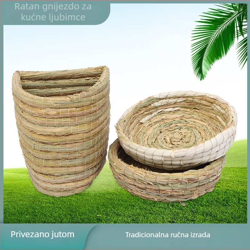 Slamnato gnijezdo za hrčke — materijal: slama; namijenjeno: hrčkovi; uvoz: ne