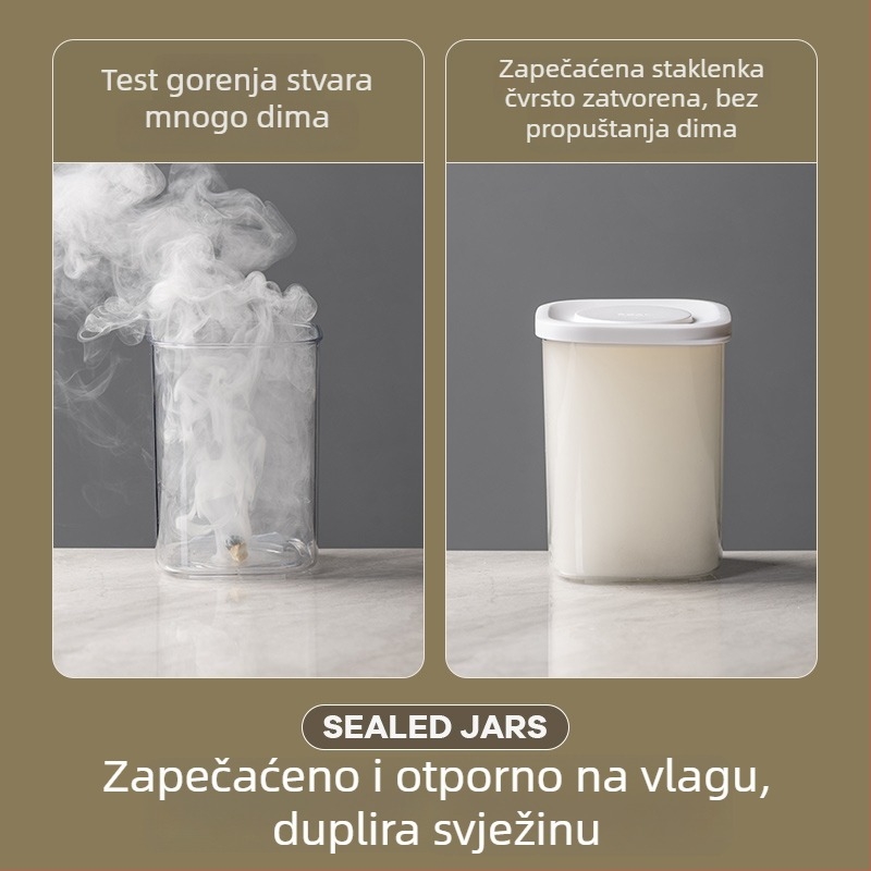 Zatvorena posuda za hranu za kuhinju – ovalni PET spremnik, kapacitet ispod 300 ml, može se koristiti u mikrovalnoj, etničkog stila