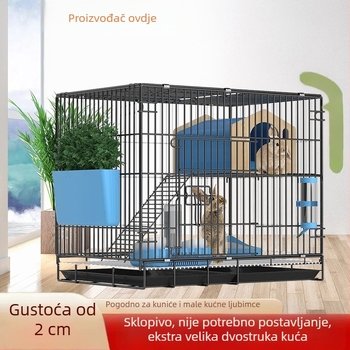Žičani kavez za zečeve – model 20250108; pogodno za zečeve i morče