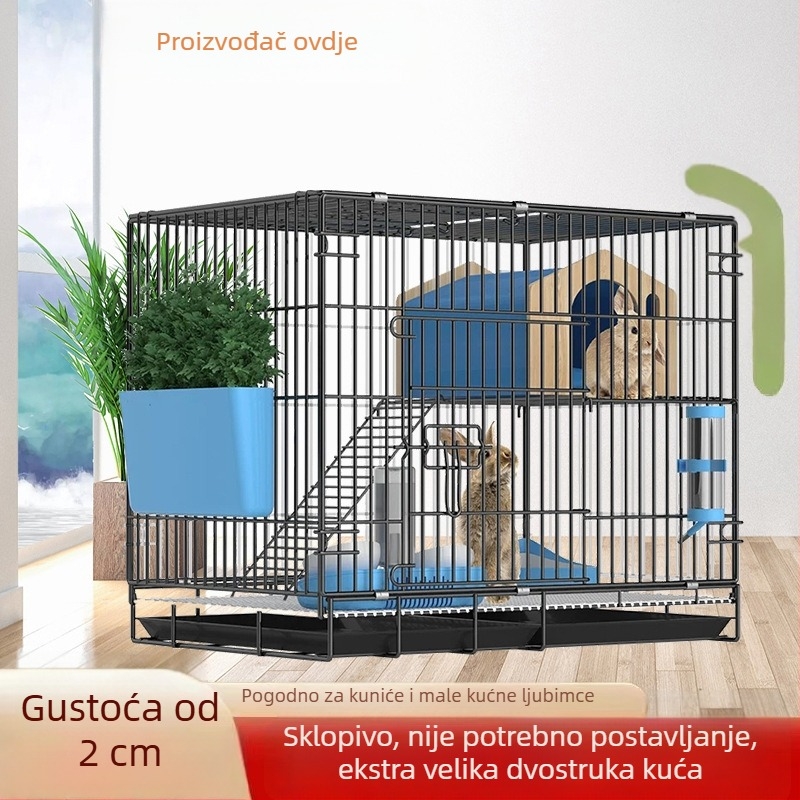 Žičani kavez za zečeve – model 20250108; pogodno za zečeve i morče