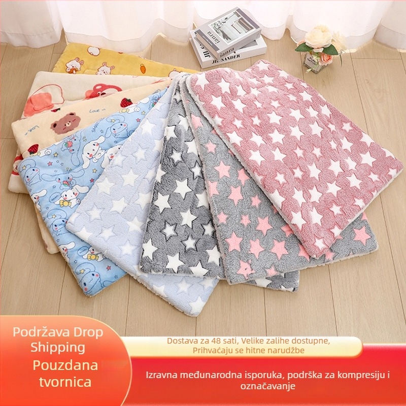 Podložak za kućne ljubimce, dvostrano flanelni, debeo i topao, za pse, Cotton taro