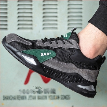 Sigurne radne cipele otporne na udarce i prodiranje, čelična zaštita prstiju, EVA gornji dio, niski kroj, prozračne