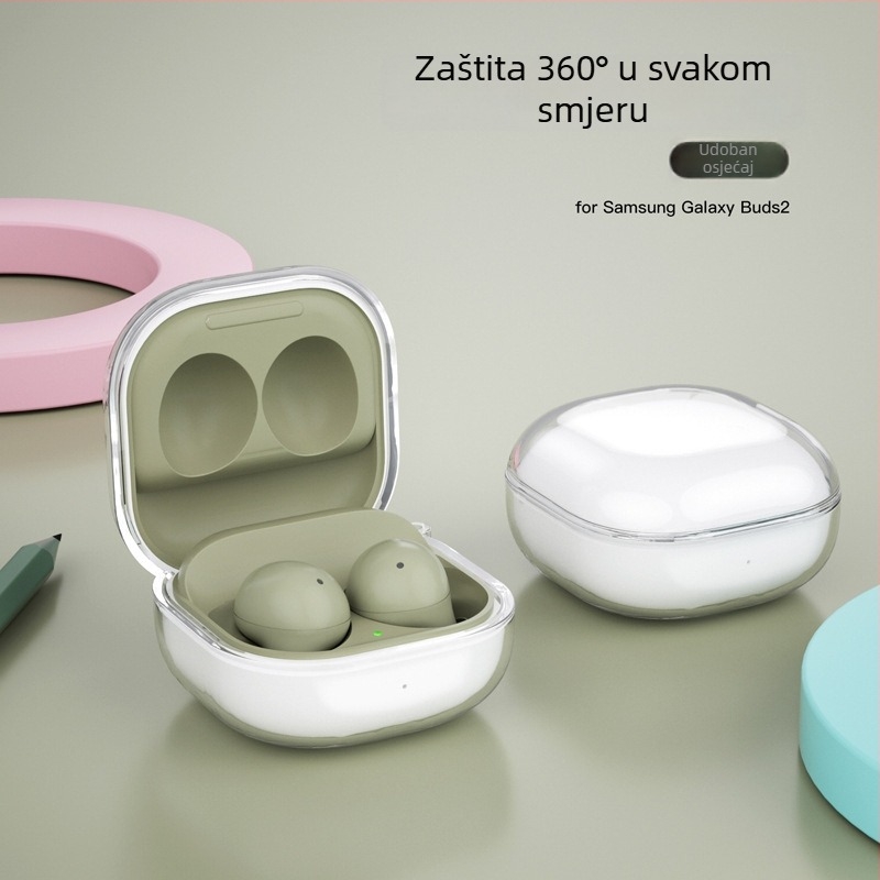 Kutija za slušalice Samsung Buds Pro 2, Buds 2 i Live — TPU, ubrizgana izrada, univerzalno, prilagodljivo