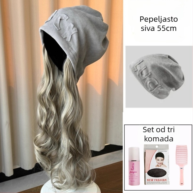 Kapa-peruka, jedan komad, uklonjiva; vlakna otporna na toplinu; ležerni zimski stil; bangs se mogu poravnati ili nagnuti; nije pogodna za trajnu ili bojenje