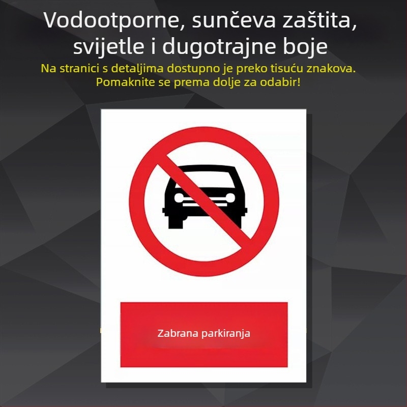 Sigurnosna pločica za strojeve od nehrđajućeg čelika – sitotisk/graviranje, označavanje industrijske opreme, prilagodljivo