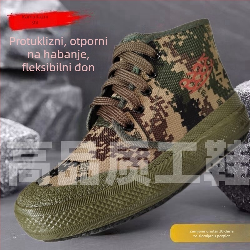 Unisex radne cipele – protuklizna potplata, prozračni tekstilni ulošak, ublažavanje udara, vulkanizirana potplata