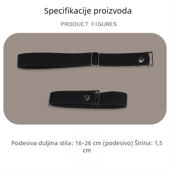 Protuklizni remen za petu za ženske loaferice, elastičan, podesiv, za sigurnu i udobnu prianjanje; pogodan za kožne cipele i sandale