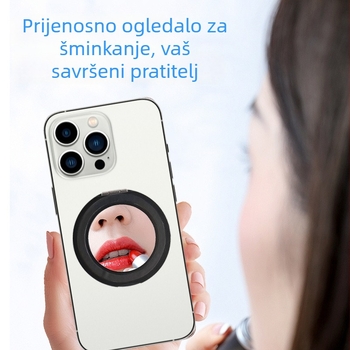 Magnetski držač za telefon od aluminijske legure, silikon usisna čašica i ultratanki držač prstena