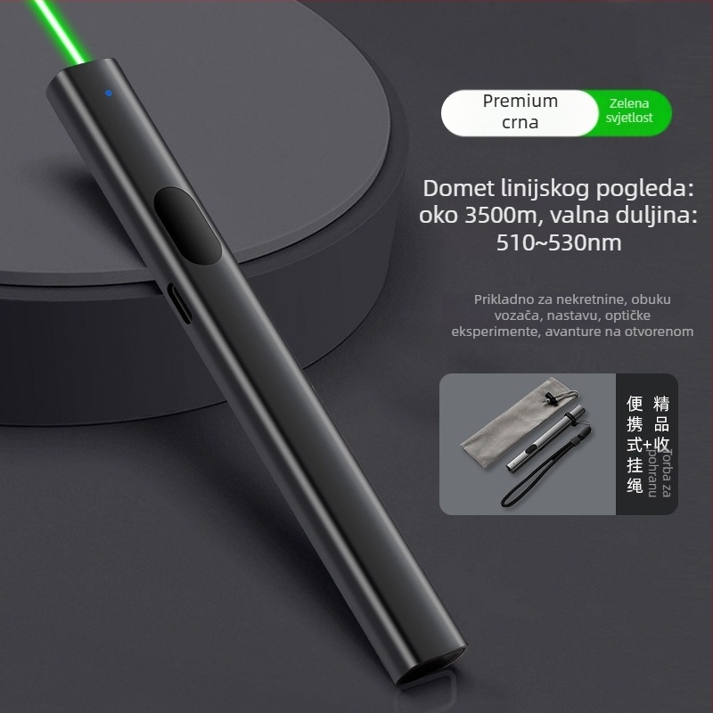 Zhizhan Laser Pointer visoke snage, metalno tijelo, jednopunktni laser, za konferencije