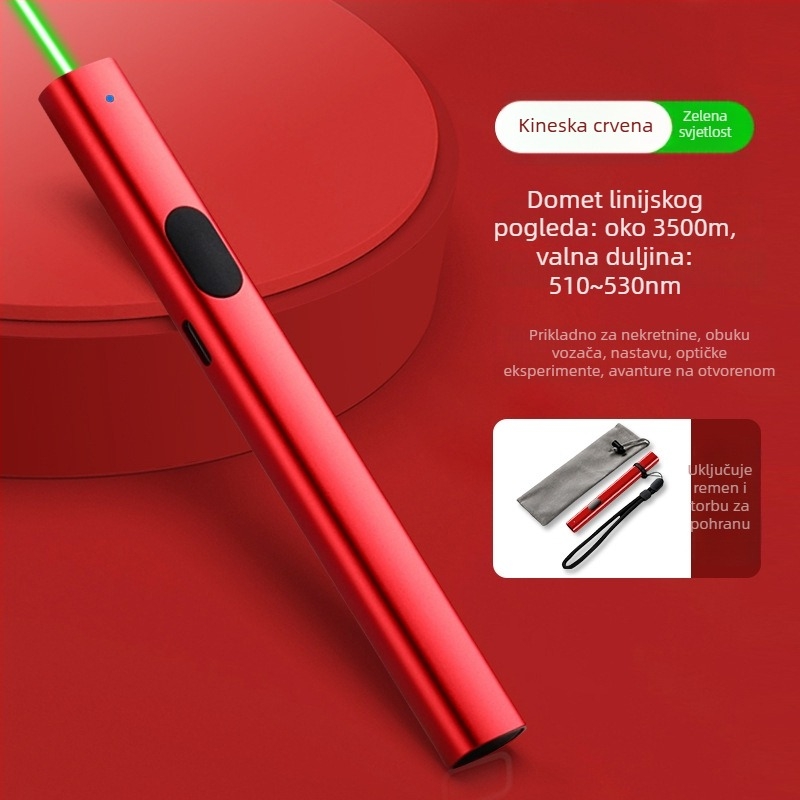 Zhizhan Laser Pointer visoke snage, metalno tijelo, jednopunktni laser, za konferencije