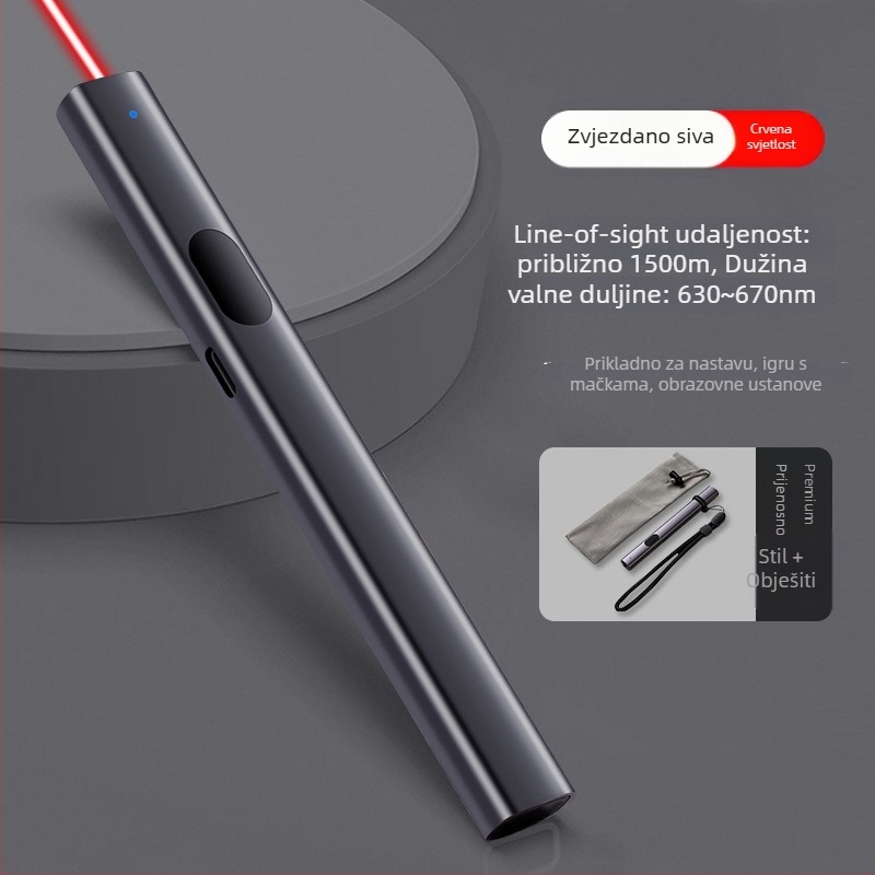 Zhizhan Laser Pointer visoke snage, metalno tijelo, jednopunktni laser, za konferencije