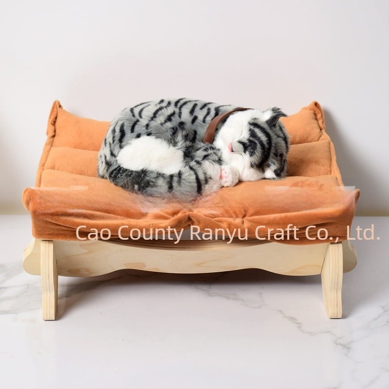 Drveno mačje gnijezdo za zimu, toplo (Drvo, Zima, Mačka, Toplo)