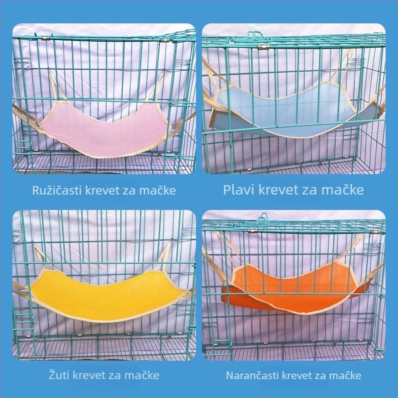 Mačji hamak gnijezdo, viseći krevet s prozračnom mrežom