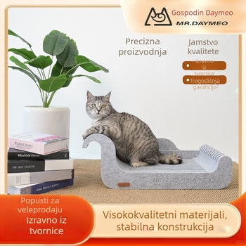 Mačje gnijezdo od filca s grebalicom, 12 mm debljine, OEKO-TEX Standard 100, prilagodljivo
