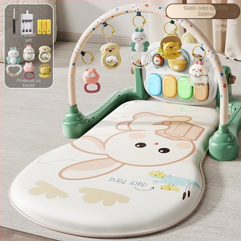 Dječja igračka pedalo klavijatura za gimnastiku — interaktivna glazba, multisenzorna stimulacija, 0–3 godine, plastika