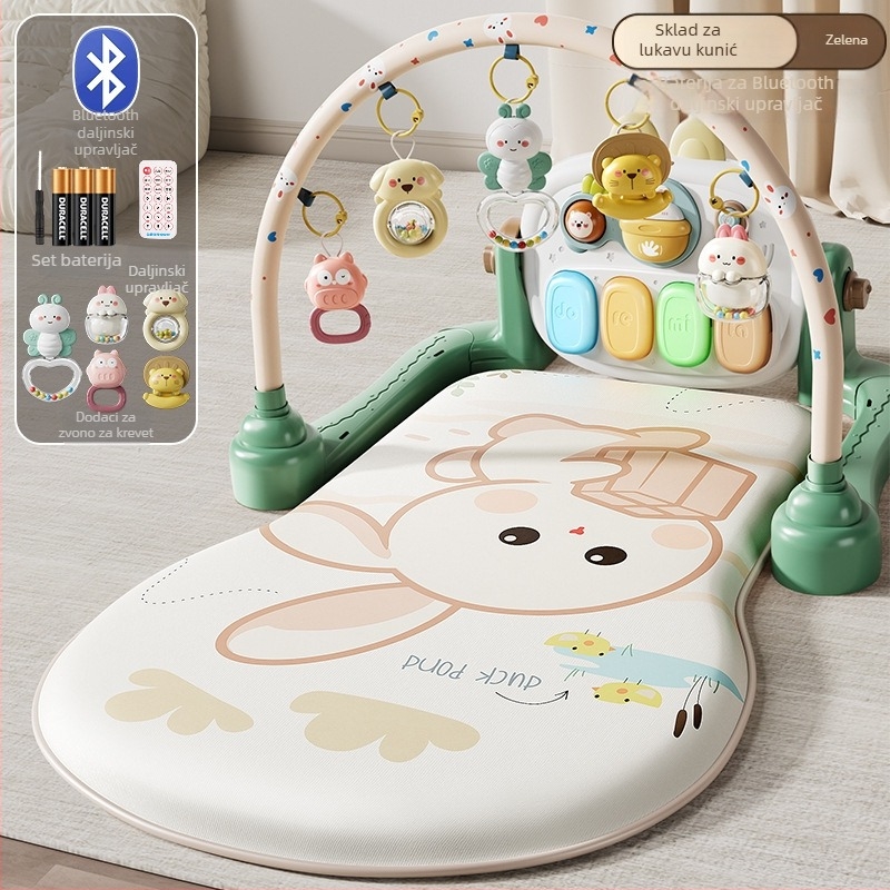 Dječja igračka pedalo klavijatura za gimnastiku — interaktivna glazba, multisenzorna stimulacija, 0–3 godine, plastika