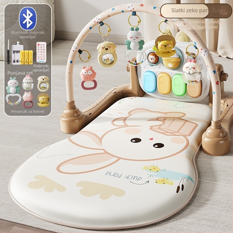 Dječja igračka pedalo klavijatura za gimnastiku — interaktivna glazba, multisenzorna stimulacija, 0–3 godine, plastika