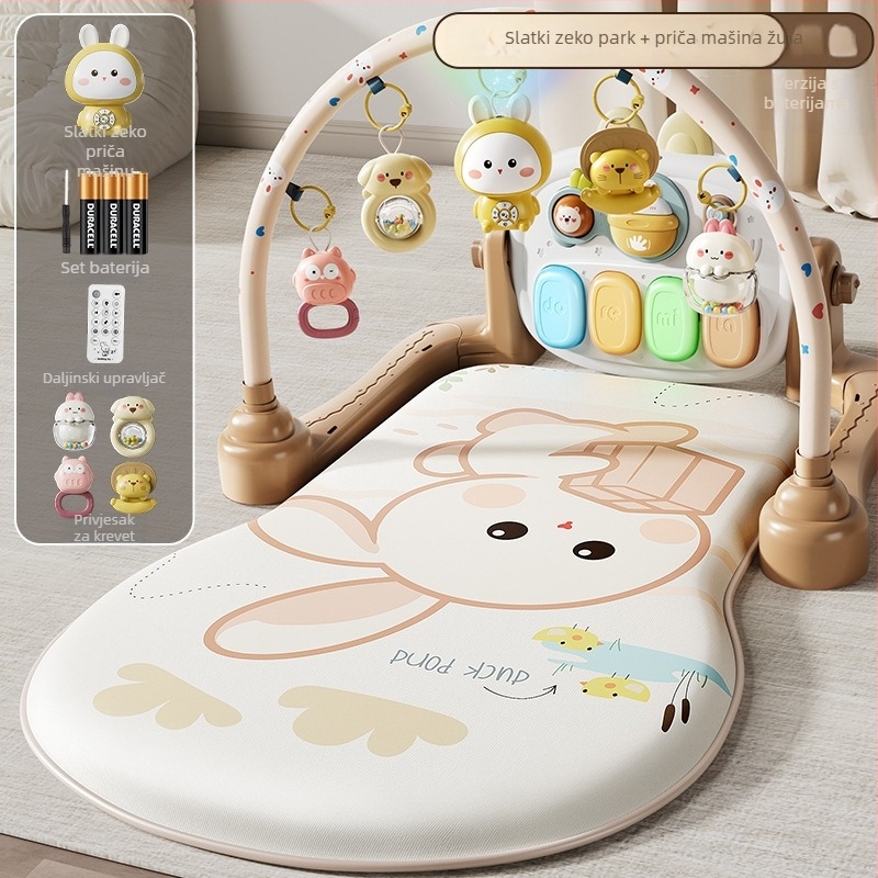 Dječja igračka pedalo klavijatura za gimnastiku — interaktivna glazba, multisenzorna stimulacija, 0–3 godine, plastika