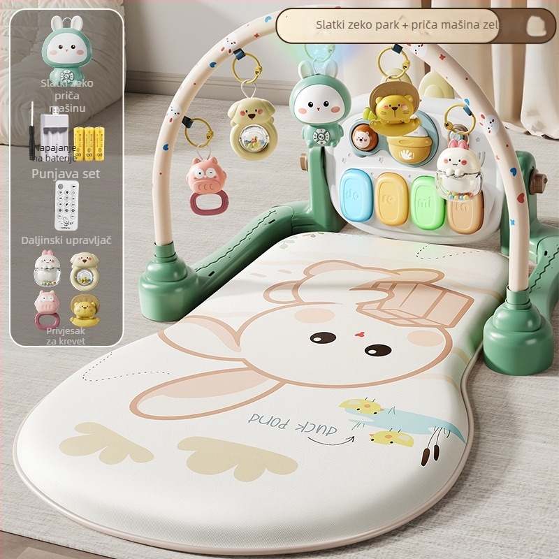 Dječja igračka pedalo klavijatura za gimnastiku — interaktivna glazba, multisenzorna stimulacija, 0–3 godine, plastika