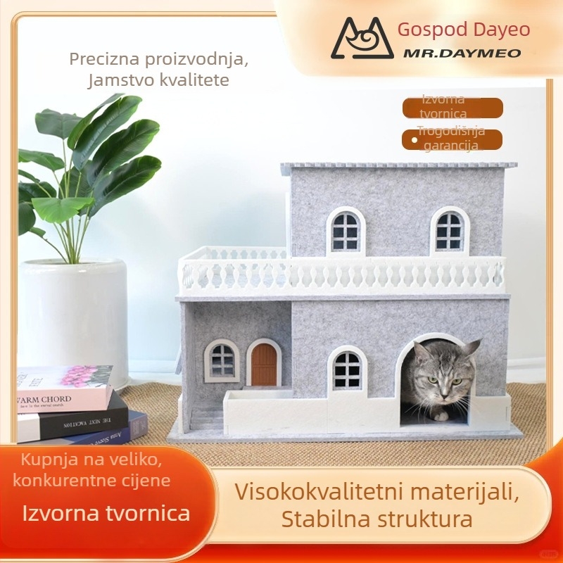 Mačje gnijezdo od filca – filc (poliestersko vlakno), 12 mm debljina, certificirano OEKO-TEX STANDARD 100