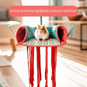 Hamak za hrčka, viseće dvostruko toplo gnijezdo, od tkanine