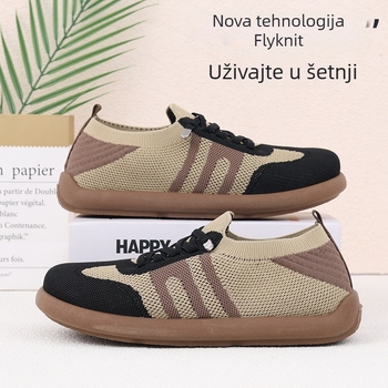 Ženske slip-on tenisice od platna, zaobljena špička, niska peta 1–3 cm, PVC potplat