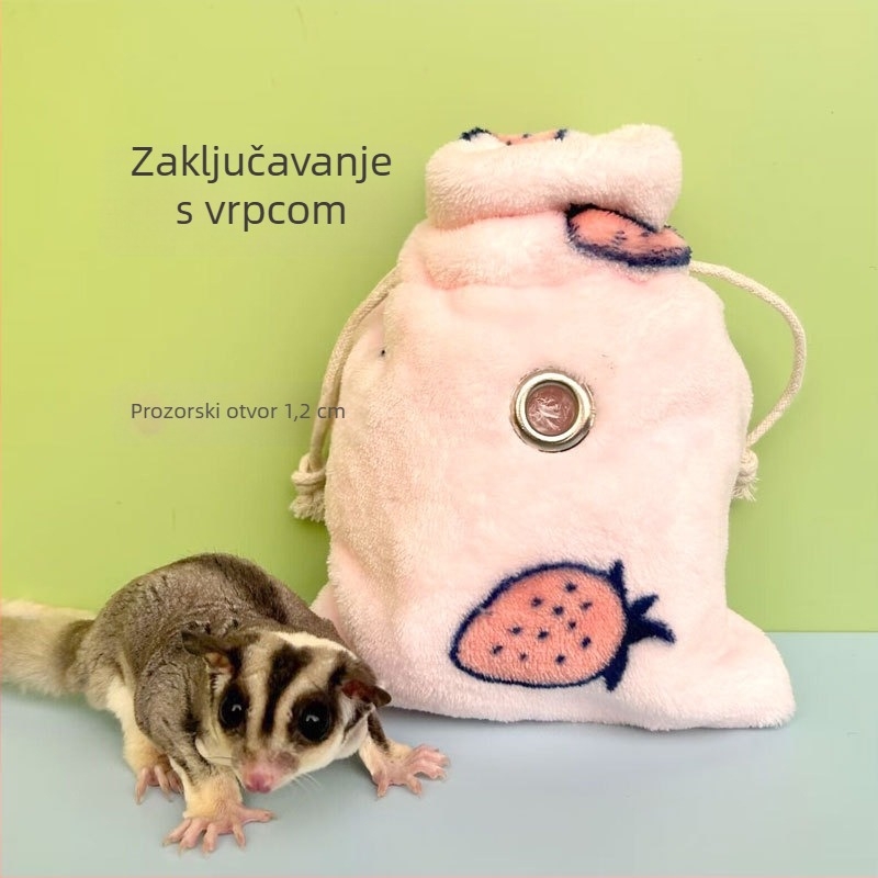 Flanelno gnijezdo za hrčke s vrpcom za zatvaranje