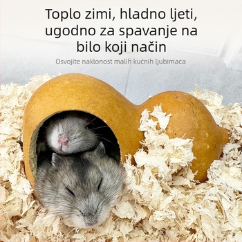 Carrot Valley kućica od tikve za hamstere – gnijezdo i ukrasni krajolik od tikve, vila za sve sezone
