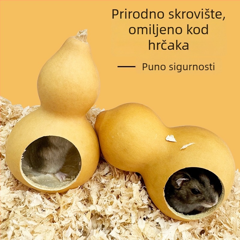Carrot Valley kućica od tikve za hamstere – gnijezdo i ukrasni krajolik od tikve, vila za sve sezone
