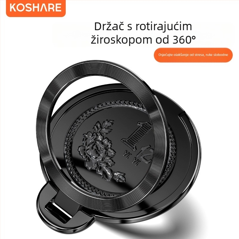 Sklopivi držač za telefon s rotirajućom univerzalnom stražnjom naljepnicom, materijal smola, podrška prilagodbi