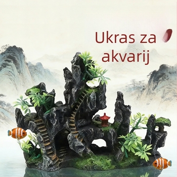 Akvarijski dekor od smole – suhi krajolik, 30 kom, 500 g