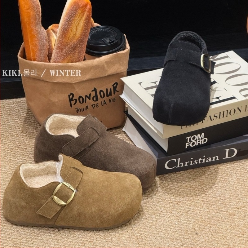 Mollykiki retro slip-on ženske cipele Birkenstock stila, Velcro zatvaranje, gornji dio od kravljeg suede/baršun, visina potplata 3–5 cm