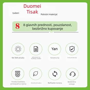 Kazeta tonera za laserske pisače — Duomei Printing; kompatibilna s P3010D/P3010DW/P3300DN/P3300DW/P3320D/M6700D/M6700; kapacitet ispisa 1.5K/3K/6K/12K stranica; originačni modeli TO-400/TO-400H/TO-400X/DO-400.