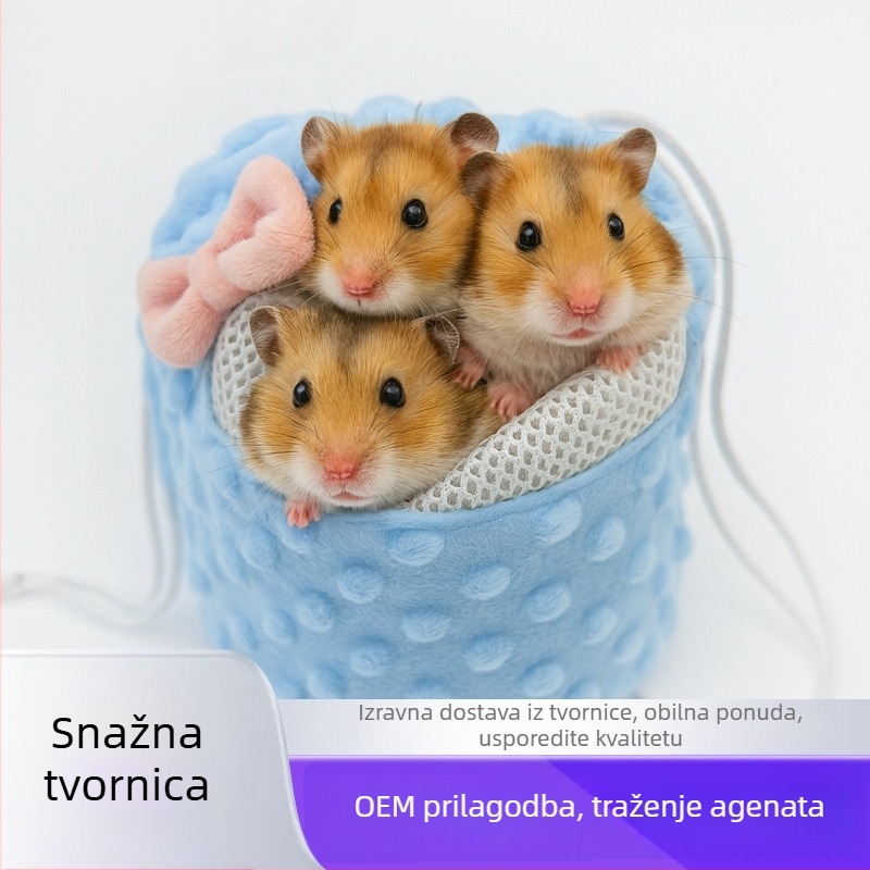 Gnijezdo za igru hrčka — poliesterska ovalna torba, prijenosna i prozračna