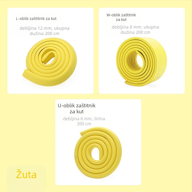 Traka za zaštitu ruba stola za bebe i djecu vrtića, proširena i zadebljana; marka Qian Cloud; 100 kom; nije uvezeno