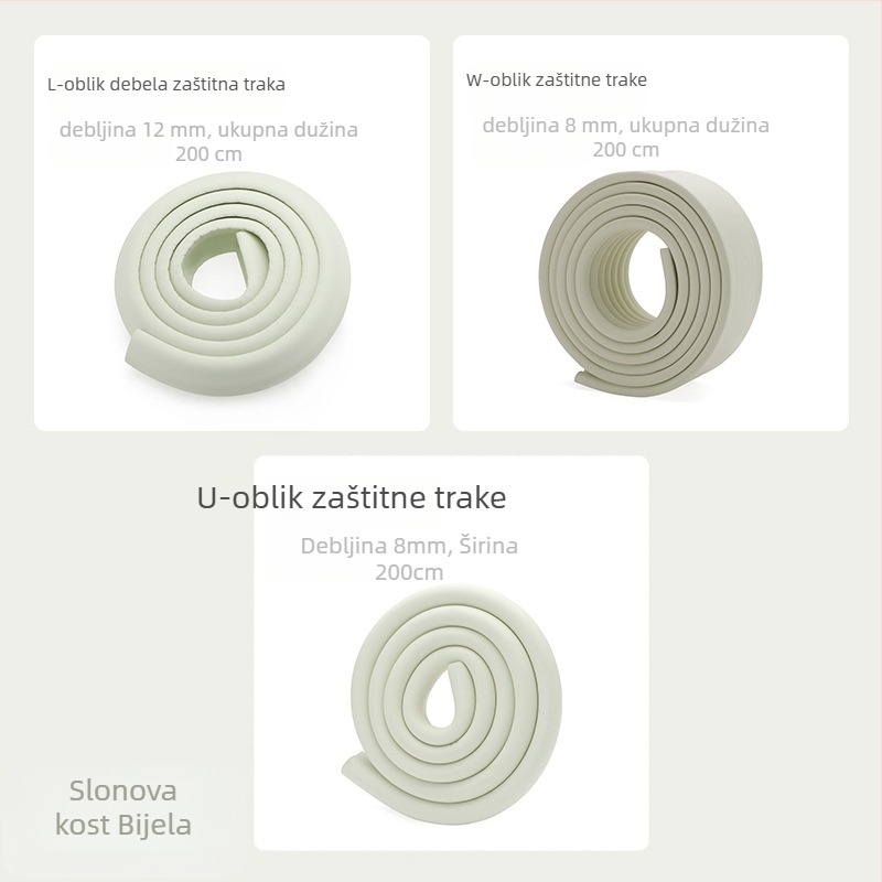 Traka za zaštitu ruba stola za bebe i djecu vrtića, proširena i zadebljana; marka Qian Cloud; 100 kom; nije uvezeno